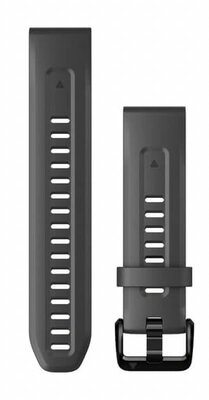 Silikonový řemínek Garmin 20mm (pro Fenix 7S/6S/5S), šedý V2, QuickFit