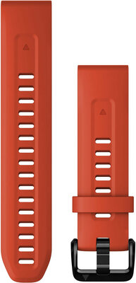 Silikonový řemínek Garmin 20mm (pro Fenix 7S/6S/5S), červený, QuickFit