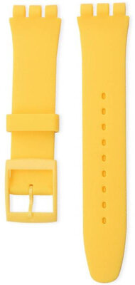 Silikonový řemínek Ricardo 17mm (pro Swatch), žlutý