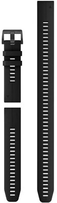 Silikonový řemínek Garmin 22mm (pro Fenix 7/6/5, Epix 2 aj.), černý, QuickFit, + prodloužená část