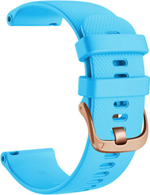 Silikonový řemínek Ricardo 18mm (pro Garmin Venu 2S, Vívoactive 4S, Vívomove 3S), modrý, Quick Release