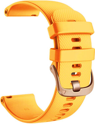 Silikonový řemínek Ricardo 18mm (pro Garmin Venu 2S, Vívoactive 4S, Vívomove 3S), oranžový, Quick Release