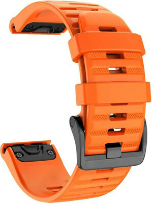 Silikonový řemínek Ricardo 20mm (pro Garmin Fenix 7S/6S/5S), oranžový, QuickFit
