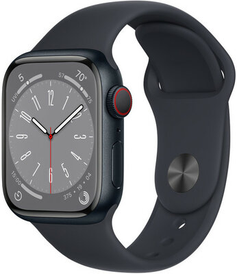 Apple Watch Series 8 GPS + Cellular 45mm Midnight Aluminium Case / Midnight Sport Band - Regular