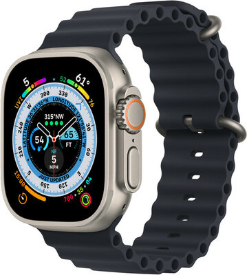 Apple Watch Ultra GPS + Cellular, 49mm Titanium Case / Midnight Ocean Band