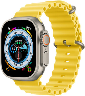 Apple Watch Ultra GPS + Cellular, 49mm Titanium Case / Yellow Ocean Band
