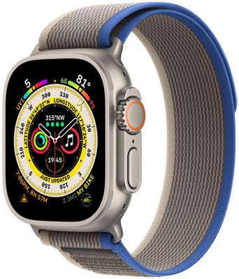 Nylonový řemínek Apple (pro Apple Watch 42/44/45/49mm), hnědý, velikost S/M