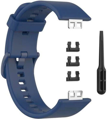 Silikonový řemínek Ricardo 20mm (pro Huawei Watch Fit), modrý, + příslušenství na výměnu