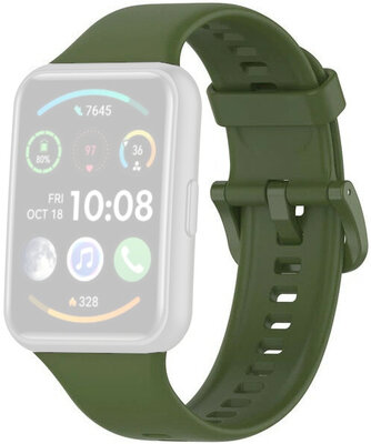 Silikonový řemínek Ricardo 20mm (pro Huawei Watch Fit), zelený, + příslušenství na výměnu