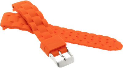Silikonový řemínek JVD 18mm, oranžový, dětský
