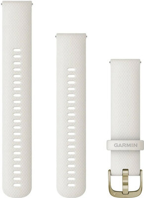 Silikonový řemínek Garmin 20mm (Venu, Venu Sq, Venu 2 plus aj.), bílý V1, Quick Release + prodloužená část