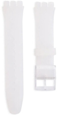 Silikonový řemínek Ricardo 19mm (pro Swatch), bílý, průhledný