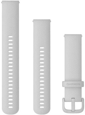 Silikonový řemínek Garmin 20mm (pro Venu, Venu Sq, Venu Sq 2, Venu 2 plus aj.), šedý, Quick Release, + prodloužená část