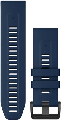 Silikonový řemínek Garmin 26mm (pro Fenix 7X/6X/5X, Tactix aj.), modrý V2, QuickFit