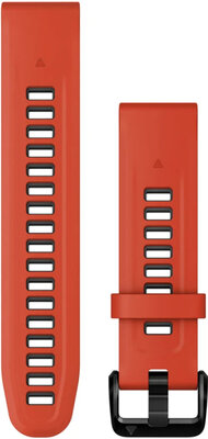 Silikonový řemínek Garmin 20mm (pro Fenix 7S/6S/5S aj.), červený, QuickFit