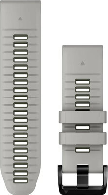 Silikonový řemínek Garmin 26mm (pro Fenix 7X/6X/5X, Tactix aj.), šedý V3, QuickFit