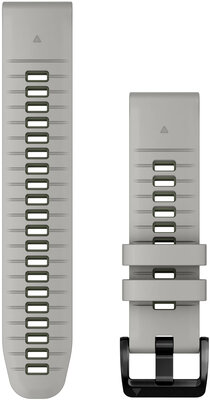Silikonový řemínek Garmin 22mm (pro Fenix 7/6/5, Epix 2, MARQ aj.), šedý, Quickfit, V1