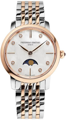 Frederique Constant Slimline Lady Quartz Moon Phase FC-206MPWD1S2B