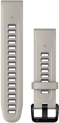 Silikonový řemínek Garmin 20mm (pro Fenix 7S/6S/5S aj.), šedý V2, QuickFit
