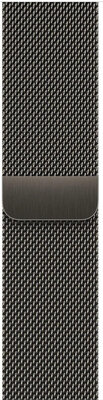 Ocelový náramek Apple (pro Apple Watch 42/44/45/49mm), šedý, milánský, magnetický