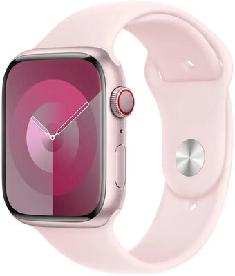 Silikonový řemínek Apple (pro Apple Watch 42/44/45/49mm), růžový, velikost M/L