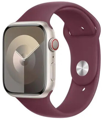 Silikonový řemínek Apple (pro Apple Watch 42/44/45/49mm), fialový, velikost M/L