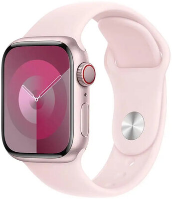 Silikonový řemínek Apple(pro Apple Watch 38/40/41mm), růžový, velikost M/L