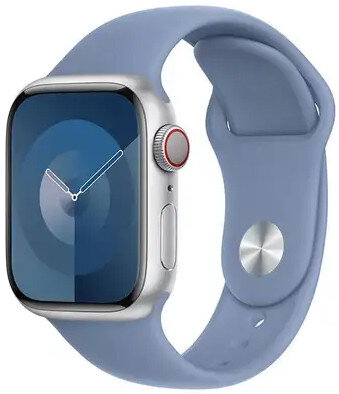 Silikonový řemínek Apple (pro Apple Watch 38/40/41mm), modrý V2, velikost M/L
