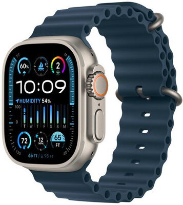 Silikonový řemínek Apple (pro Apple Watch 42/44/45/49mm), modrý