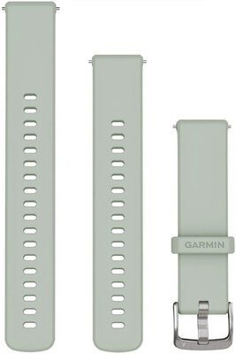 Silikonový řemínek Garmin 18mm (pro Venu 2S, Vívoactive 4S, Vívomove 3S aj.), šedý V1, Quick Release, + prodloužená část