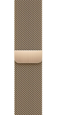Ocelový náramek Apple (pro Apple Watch 38/40/41mm), zlatý, milánský, magnetický