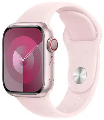 Silikonový řemínek Apple (pro Apple Watch 38/40/41mm), růžový, velikost S/M