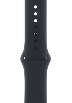 Silikonový řemínek Apple (pro Apple Watch 42/44/45/49mm), černý, velikost X/L