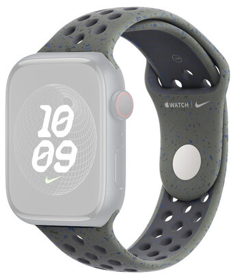 Silikonový řemínek Apple (pro Apple Watch 42/44/45/49mm), zelený V2, velikost S/M