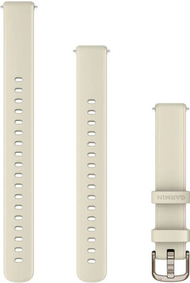 Silikonový řemínek Garmin 14mm (pro Lily 2), bílý, + prodloužená část