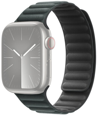 Textilní řemínek Apple (pro Apple Watch 42/44/45/49mm), zelený, magnetický, velikost M/L