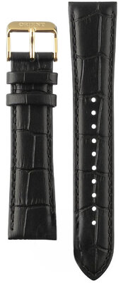 Kožený řemínek Orient UL002012K0 21mm (pro model RA-AC00), černý