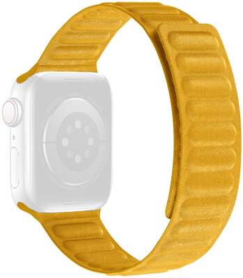 Textilní řemínek Ricardo (pro Apple Watch 42/44/45/49mm), žlutý, magnetický