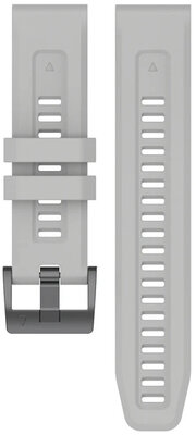 Silikonový řemínek Ricardo 20mm (pro Garmin Fenix 7S/6S/5S aj.), šedý V1, QuickFit