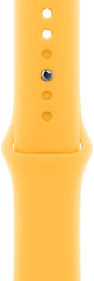 Silikonový řemínek Apple (pro Apple Watch 38/40/41mm), žlutý, velikost S/M