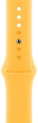 Silikonový řemínek Apple (pro Apple Watch 42/44/45/49mm), žlutý, velikost S/M