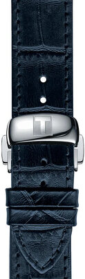 Kožený řemínek Tissot T852.032.781 19mm, modrý