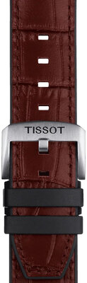 Kožený řemínek Tissot T852.046.767 22mm, hnědý