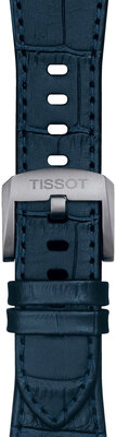 Kožený řemínek Tissot T852.047.701 (pro model Tissot PRX 40mm), modrý