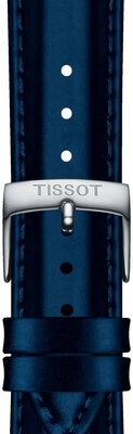 Kožený řemínek Tissot T852.048.150 18mm, modrý
