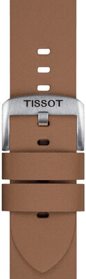 Kožený řemínek Tissot T852.048.223 22mm, hnědý
