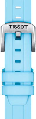 Silikonový řemínek Tissot T852.047.450 18mm, modrý
