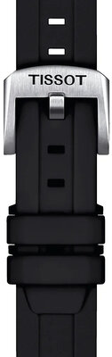 Silikonový řemínek Tissot T852.047.455 18mm, černý