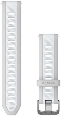 Silikonový řemínek Garmin 20mm (pro Forerunner 165, Venu, Vívoactive 5 aj.), bílý, Quick Release