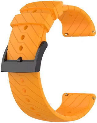 Silikonový řemínek Ricardo 24mm (pro Suunto), oranžový, Quick Release
